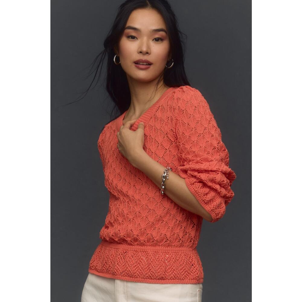 Anthropologie Pointelle Sweater - New XS
